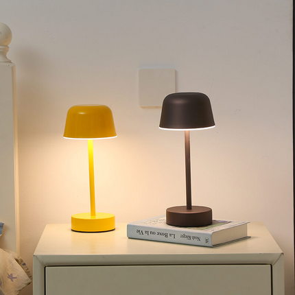Dimmable Table Lamp with Rechargeable Design and 3 Light Settings | Modern Metal Lamp for Eye Comfort and Ambiance