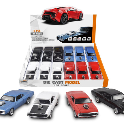 Dodge Charger Diecast Alloy Model Car with Flashing Lights | Interactive Toy for Young Car Enthusiasts