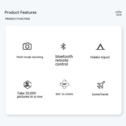 Wireless Bluetooth Selfie Stick with Anti-Shake Technology | Universal Holder for Perfect Photos and Convenient Group Shots