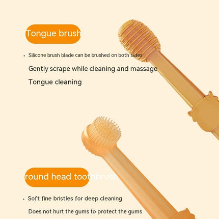 Pet Teeth Whitening Kit with Ergonomic Silicone Toothbrush | Easy Dental Care for Cats and Dogs