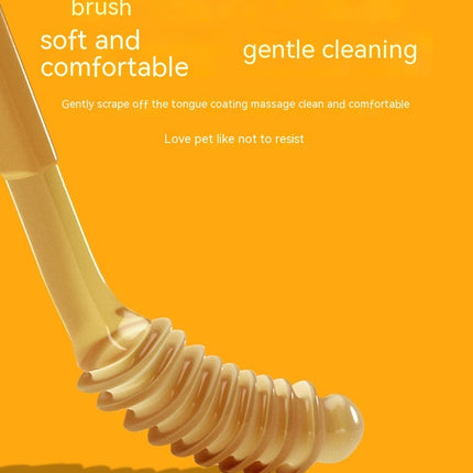 Pet Teeth Whitening Kit with Ergonomic Silicone Toothbrush | Easy Dental Care for Cats and Dogs