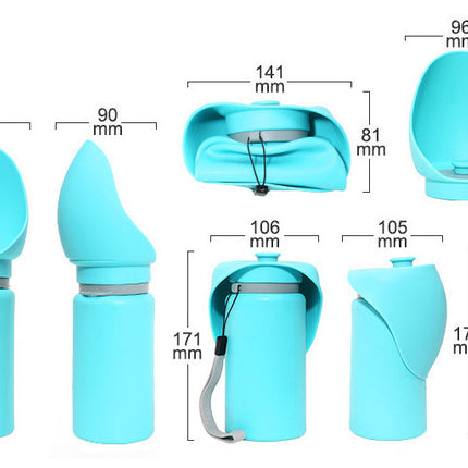 Foldable Pet Water Bottle with Leak-Proof Design | Travel-Friendly Hydration Solution for Dogs and Cats