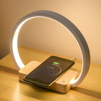 Wireless Charging Desk Lamp with Eye Protection Technology | Stylish European Design for Home and Workspace