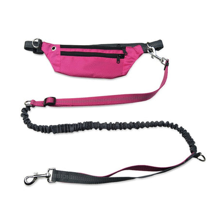Hands-Free Dog Leash with Elastic Design & Waist Belt | Comfortable Running for Active Dog Owners