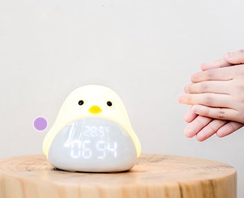 Cartoon Bird Smart Clock with Night Light & Gentle Alarm | Fun Time Display for Kids' Rooms
