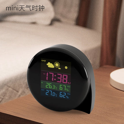 Wireless Weather Station Alarm Clock with Indoor/Outdoor Display | Multifunctional Design for Accurate Temperature and Humidity Monitoring