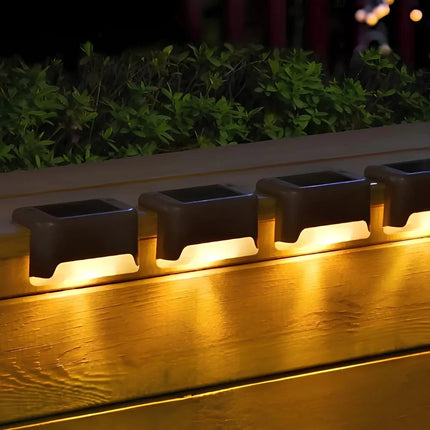 Solar Step Lights with Automatic Dusk Sensor | Weather-Resistant Outdoor Lighting for Pathways and Patios