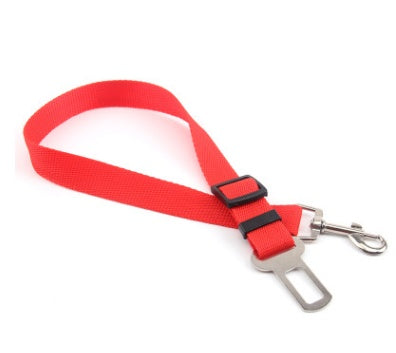 Durable Polyester Dog Leash with Fixed Strap for Safety | Adjustable Length for Comfortable Car Rides
