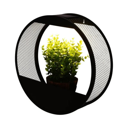 Solar Powered Wall Pot Light with Built-in Plant Holder | Waterproof Outdoor Lighting for Gardens and Patios