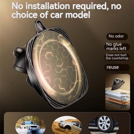 Universal Anti-Slip Car Phone Holder with 360° Rotation | Reusable Silicone Mount for Safe Driving and Easy Access