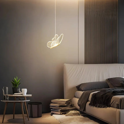 Celestiva Pendant Chandelier with Adjustable Suspension | Elegant Acrylic Wings for Serene Illumination