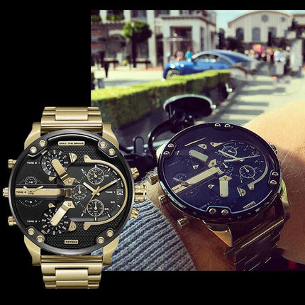 Stainless Steel Chronograph Watch, Water Resistant Stainless Steel Wrist Watch – image 7
