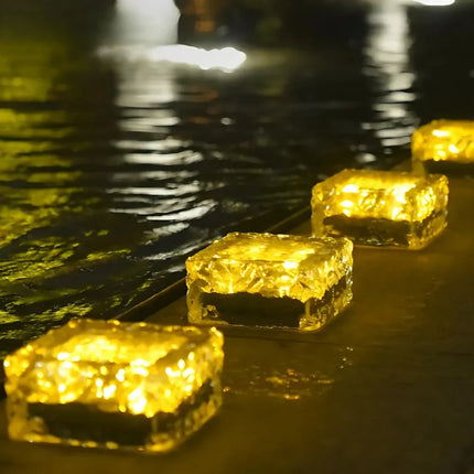 Solar Brick Outdoor Light with Dusk Sensor | Waterproof Illumination for Patios and Gardens