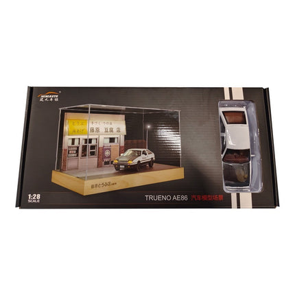 1:28 Initial D AE86 Diecast Toy Car with Sound & Light Features | Alloy Model for Kids' Motor Skills Development