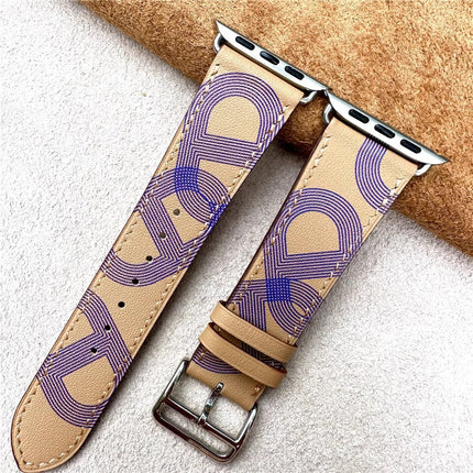 Leather Apple Watch Band, Genuine Leather Watch Strap with Stainless Steel Hardware – image 11