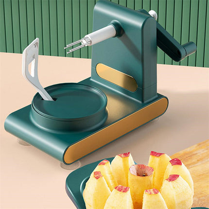 Hand-Cranked Multifunctional Peeler Machine with Non-Slip Suction Base | Efficient Kitchen Tool for Easy Fruit and Vegetable Peeling
