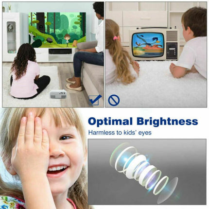 Mini Portable Projector with TFT LCD Technology for Bright, Clear Movies | Compact Design for Home and On-the-Go Viewing