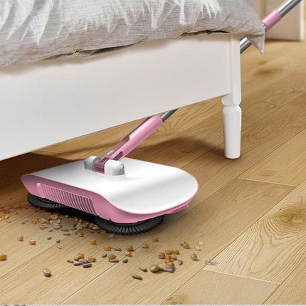 Hand Push Sweeper 3-in-1 with 360-Degree Rotating Brush | Eco-Friendly Cleaning for Wood, Tile, and Marble Floors