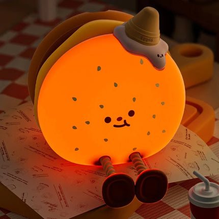 SqueezeBuddies Night Light with Adjustable Brightness | Portable Rechargeable Light for Cozy Bedtime Atmosphere
