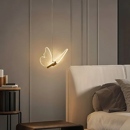 Celestiva Pendant Chandelier with Adjustable Suspension | Elegant Acrylic Wings for Serene Illumination