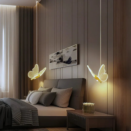 Celestiva Pendant Chandelier with Adjustable Suspension | Elegant Acrylic Wings for Serene Illumination