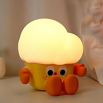 SqueezeBuddies Night Light with Adjustable Brightness | Portable Rechargeable Light for Cozy Bedtime Atmosphere