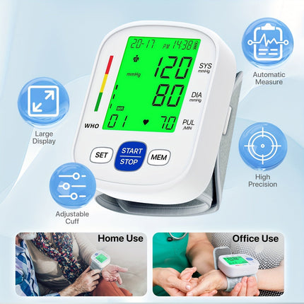 Wrist Blood Pressure Monitor, Blood Pressure Cuff with Backlit Display – image 18