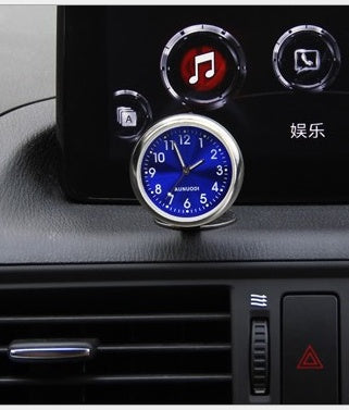 Car Ornament with Glass Mirror & Thermometer | Stylish Interior Accessory for Temperature Awareness