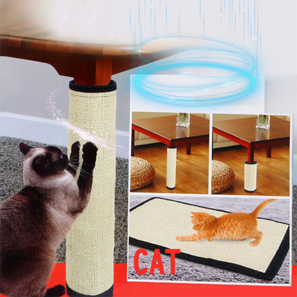 Sisal Cat Scratch Pad for Furniture Protection with Antistatic Design | Durable Scratching Surface for Cat Entertainment