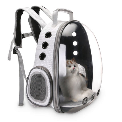 Portable Pet Backpack Carrier Bubble with Transparent Window | Lightweight Design for 360-Degree Sightseeing