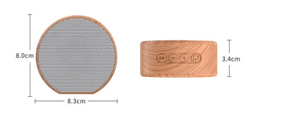 Portable Mini Wood Bluetooth Speaker with Superior Sound Quality | Wireless Connectivity for On-the-Go Audio Enjoyment