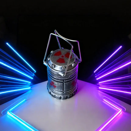 Radioactive Lantern with Immersive Hazard Design | Portable Sci-Fi Decor for Gaming and Streaming Spaces