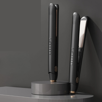 Hair Straightener and Curler 2 in 1, Ceramic Flat Iron for Wet and Dry Hair, Ionic Hair Styler with Dual Voltage