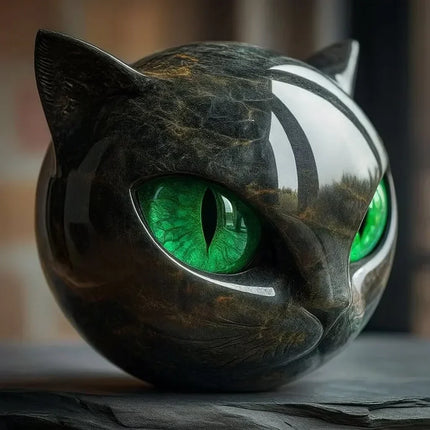 Cat Sculpture, Resin Cat Figurine for Home Decor – image 7