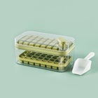 One-Press Ice Cube Maker Tray with Stackable Lid | BPA-Free Molds for Effortless Ice Preparation