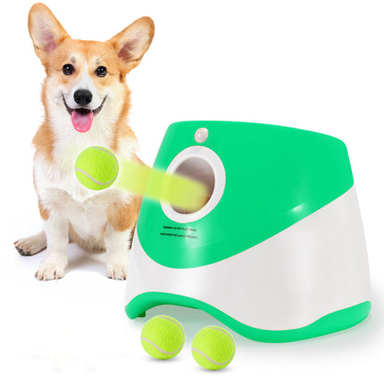 Automatic Pet Ball Launcher with Adjustable Distance | Interactive Toy for Dogs to Boost Playtime and Exercise
