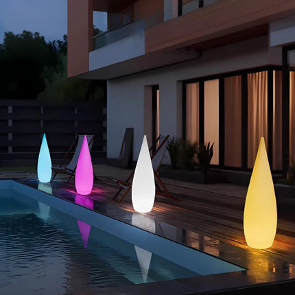 Outdoor Sculptural Glow Light with Dimmable RGB Colors | Weatherproof Design for Patios and Ambiance
