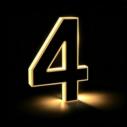 Solar House Number Light with Automatic Dusk Sensor | Modern Black Design for Enhanced Nighttime Visibility