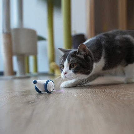 Automatic Interactive Rolling Mouse Cat Toy with USB Rechargeable Battery | Engaging Play for Indoor Cats