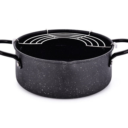 Oil-Saving Fryer with Non-Stick Coating for Healthier Cooking | Durable Iron Design for Easy Cleaning and Versatile Use
