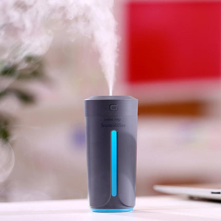 Color Humidifier Cup with 7 LED Lights | 230ml USB Essential Oil Diffuser for Home and Office