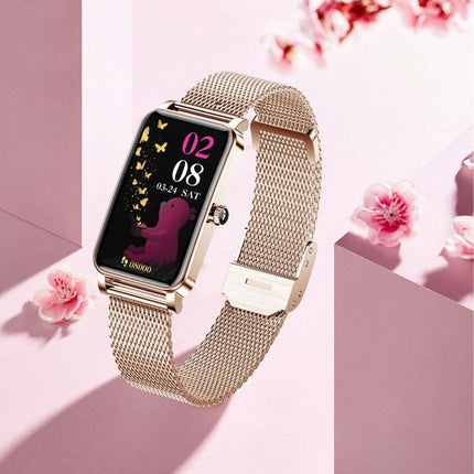 Smart Watch for Women with Steel Band, Waterproof Fitness Watch – image 5