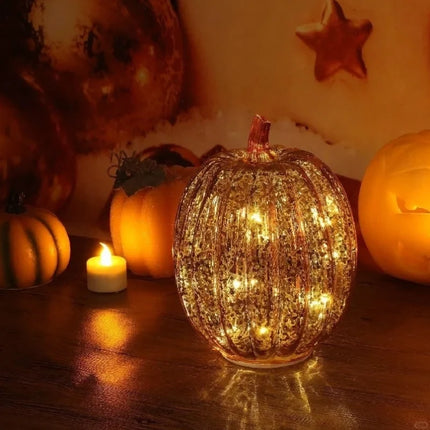Hand-Blown Glass Lamp with Built-In Timer | Unique Artisanal Lighting for Cozy Atmospheres