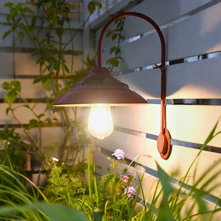Vintage Solar-Powered Wall Light with Motion Sensor | Weather-Resistant Illumination for Patios and Gardens