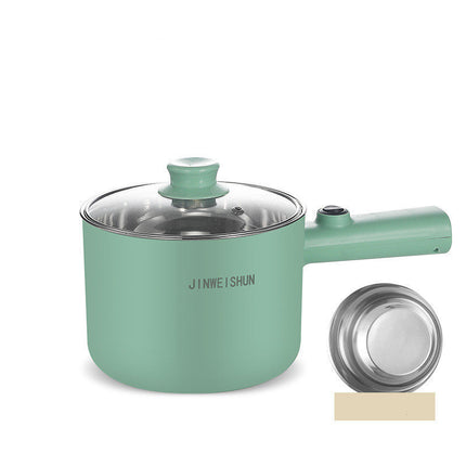Portable Mini Electric Hot Pot with Keep-Warm Function | Stainless Steel Kitchen Cooker for Steaming and Boiling