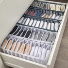 Closet Organizer for Underwear and Socks, Drawer Organizer with Compartments, Closet Storage Box for Bras