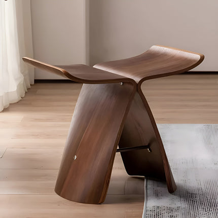 Small Wooden Bench, Nordic Wood Bench Seat for Living Room – image 5