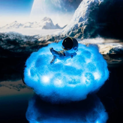 Astronaut Cloud Light with RGB Color Options and Remote Control | Whimsical Night Light for Cozy Spaces