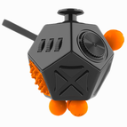 Black / 12-Sided Anti-Stress Fidget Cube II