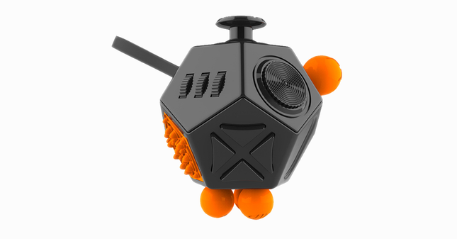Fidget Cube 12 Sided Stress Cube, Sensory Fidget Toy for Stress Relief
